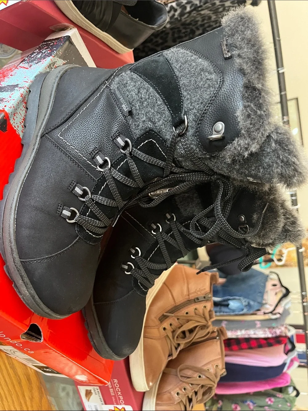 Women's Waterproof Winter Boot - Black